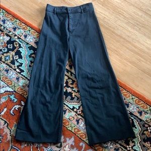 Zara Marine Straight Wide Leg Paints